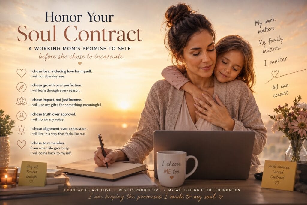 working moms Honor your soul contract