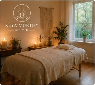 Calm Reiki healing room in Ojai designed for anxiety relief and nervous system support
