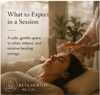 Client resting during Reiki healing session in Ojai receiving gentle energy work for stress relief